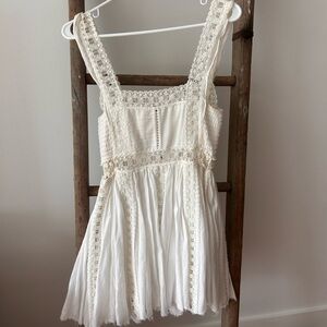 Free People White Lace Dress
